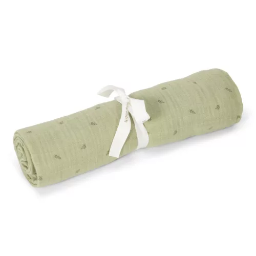 Little Dutch muszlin textilpelenka 120x120 - Pure Sage