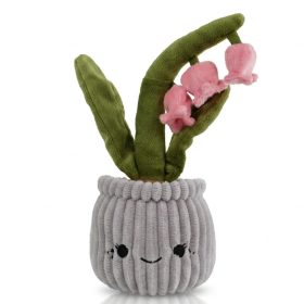   WeBloom plüss virág - Mosolygós Gyöngyvirág 24 cm - Rózsaszín