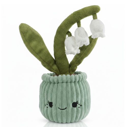 WeBloom plüss virág - Mosolygós Gyöngyvirág 24 cm - Fehér