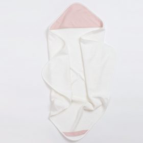 Bim.Bla bambusz kapucnis törölköző - Púder rózsaszín