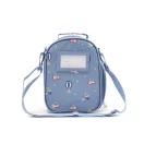 Tutete 3D hőtartó uzsonnás táska hátoldala átlátszó névtáblával