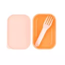 Tutete bento uzsonnás doboz Stripes pink rózsaszín csíkos fedéllel