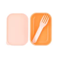 Tutete bento uzsonnás doboz Stripes pink zárt állapotban négy csattal