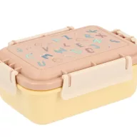 Tutete bento uzsonnás doboz zárt állapotban Suli mintás fedéllel