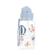 Tutete szívószálas 500 ml tritan kulacs repülős mintával és hordozópánttal