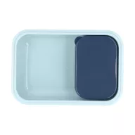Tutete bento uzsonnás doboz kék színben, repülős mintás fedéllel és négy kapoccsal