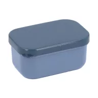 Tutete bento uzsonnás doboz kék színben, repülős mintás fedéllel és négy kapoccsal