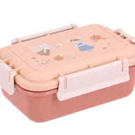 Tutete bento uzsonnás doboz egér tündérkék mintával és négypontos csatos fedéllel