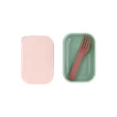 Tutete bento uzsonnás doboz Pinokkió mintás fedéllel és zöld csatokkal