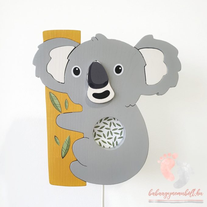 Koala fali lámpa