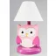 Bagoly pink éjjeli lámpa