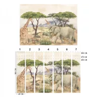 Design gyerekszoba tapéta - Szafari 2