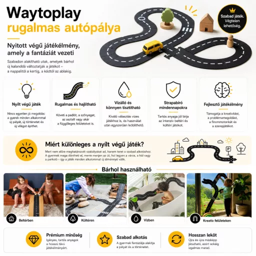 Waytoplay rugalmas autópálya 24 db-os - Grand Prix