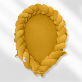 Elegance fonott babafészek - Krém