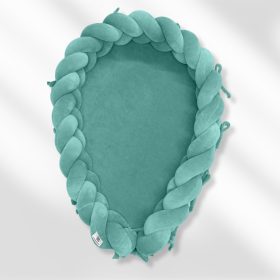 Elegance fonott 2:1-ben babafészek - Zsályazöld