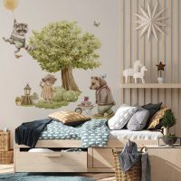 Erdei állatos falmatricák