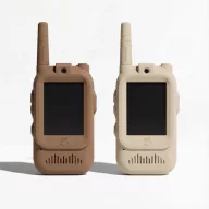 KidLupe videós Walkie Talkie - Beige & Brown