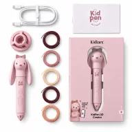 KidLupe KIDINEX KidPen nyuszis rózsaszín 3D toll dobozban filament tekercsekkel és kábellel