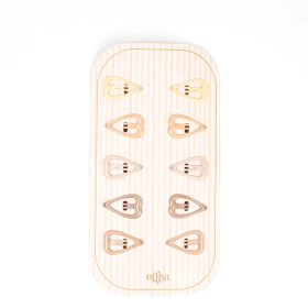 Mrs Ertha glitteres szivecskés hajcsat csomag 10 db