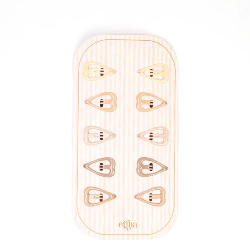 Mrs Ertha glitteres szivecskés hajcsat csomag 10 db