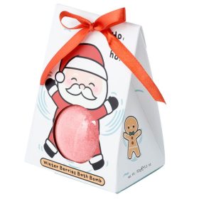   Karácsonyi fürdőbomba díszcsomagolásban - Télapó (téli bogyók)