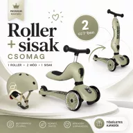   Scoot and Ride Highwaykick 1 biztonságos indulás csomag - Olive