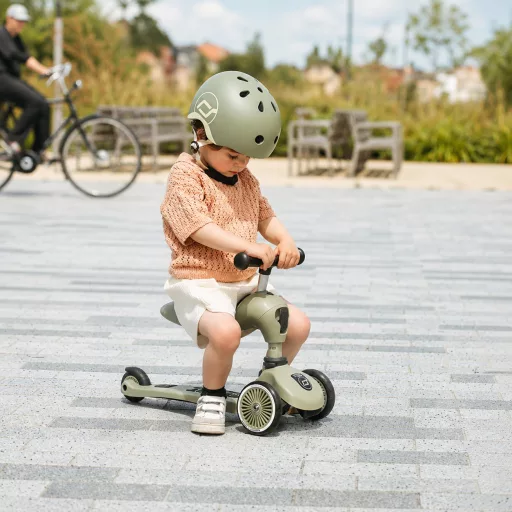Scoot and Ride Highwaykick 1 biztonságos indulás csomag - Olive