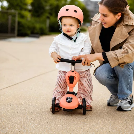 Scoot and Ride Highwaykick 1 biztonságos indulás csomag - Peach