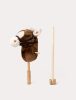 Teddykompaniet hobby horse - Vesszőparipa hangeffekttel - levehető - barna (100 cm)