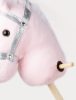 Teddykompaniet hobby horse - Vesszőparipa Egyszarvú - rózsaszín (100 cm)