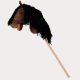 Teddykompaniet hobby horse - Vesszőparipa kantárral - barna (80 cm)