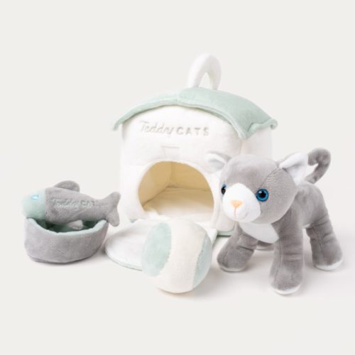 Teddykompaniet plüss - Teddy Cats Cica Játékkészlet (19x21 cm)