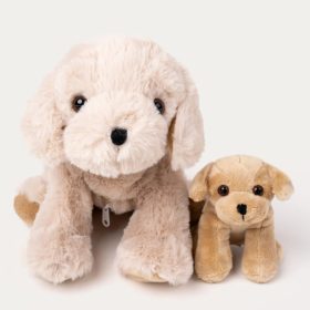   Teddykompaniet plüss - Tess Kutya kölykével - 2in1 plüss (30x23 cm)