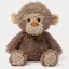 Teddykompaniet plüss  - Retro majom - 30 cm