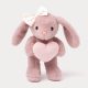 Teddykompaniet plüss - Tyra Nyuszi szívvel - rózsaszín (20 cm)