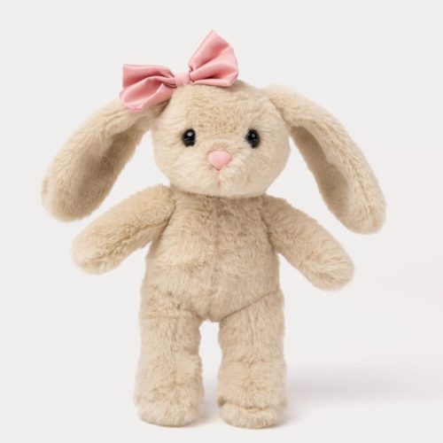 Teddykompaniet plüss - Tyra Nyuszi - bézs - masnival (20 cm)