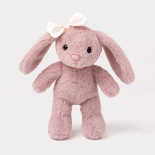 Teddykompaniet plüss - Tyra Nyuszi - rózsaszín - masnival (20 cm)