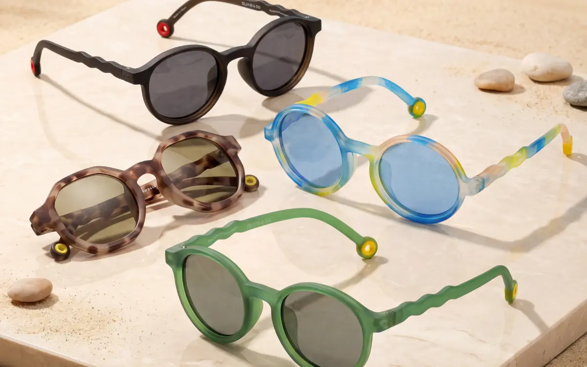 Olivio and Co napszemüveg kollekció Baby-tól felnőttig – 5 méret egymás mellett