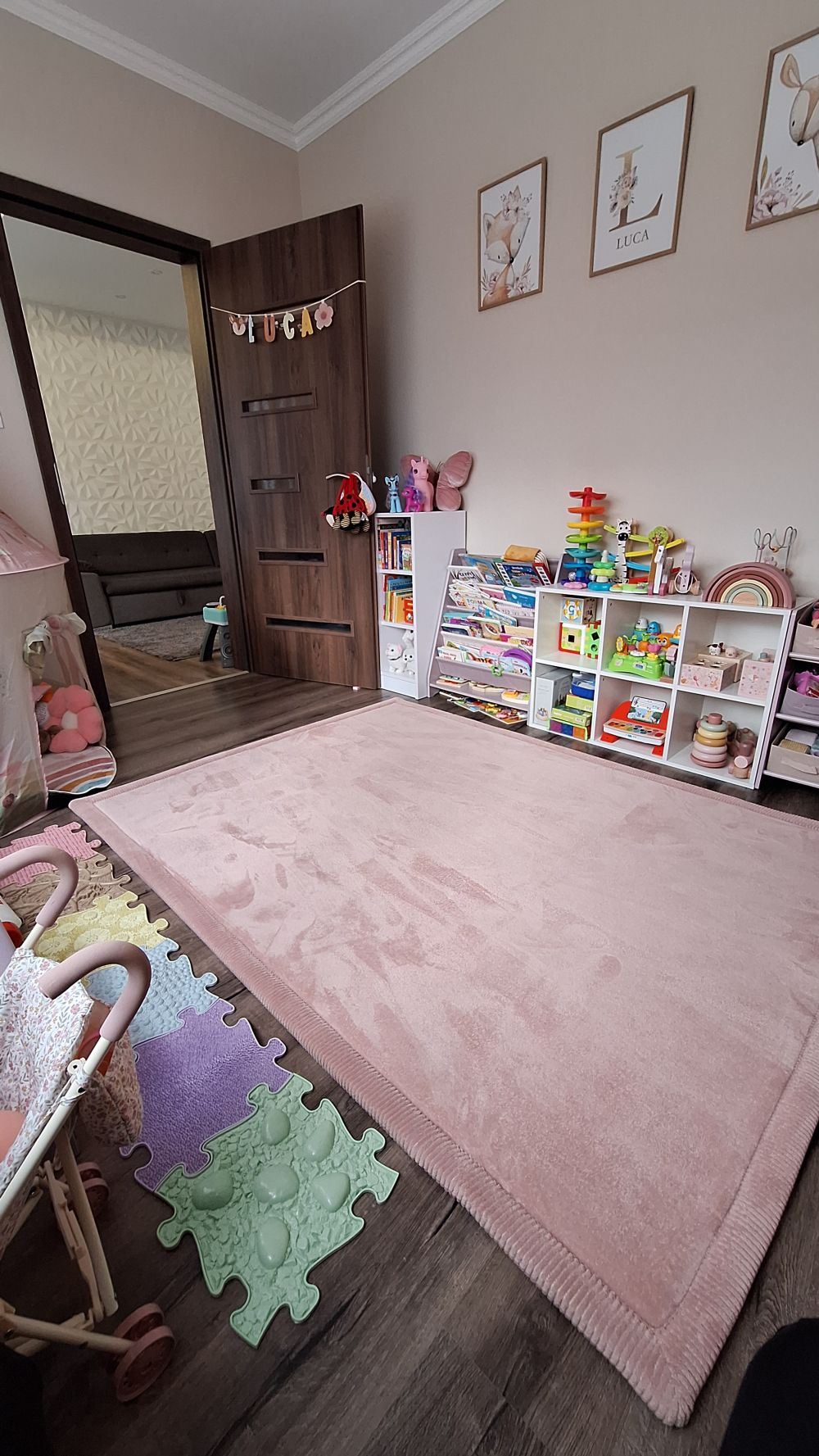 Hakuna matte memóriahabos puha gyerekszőnyeg 150x200 cm - Sötétszürke