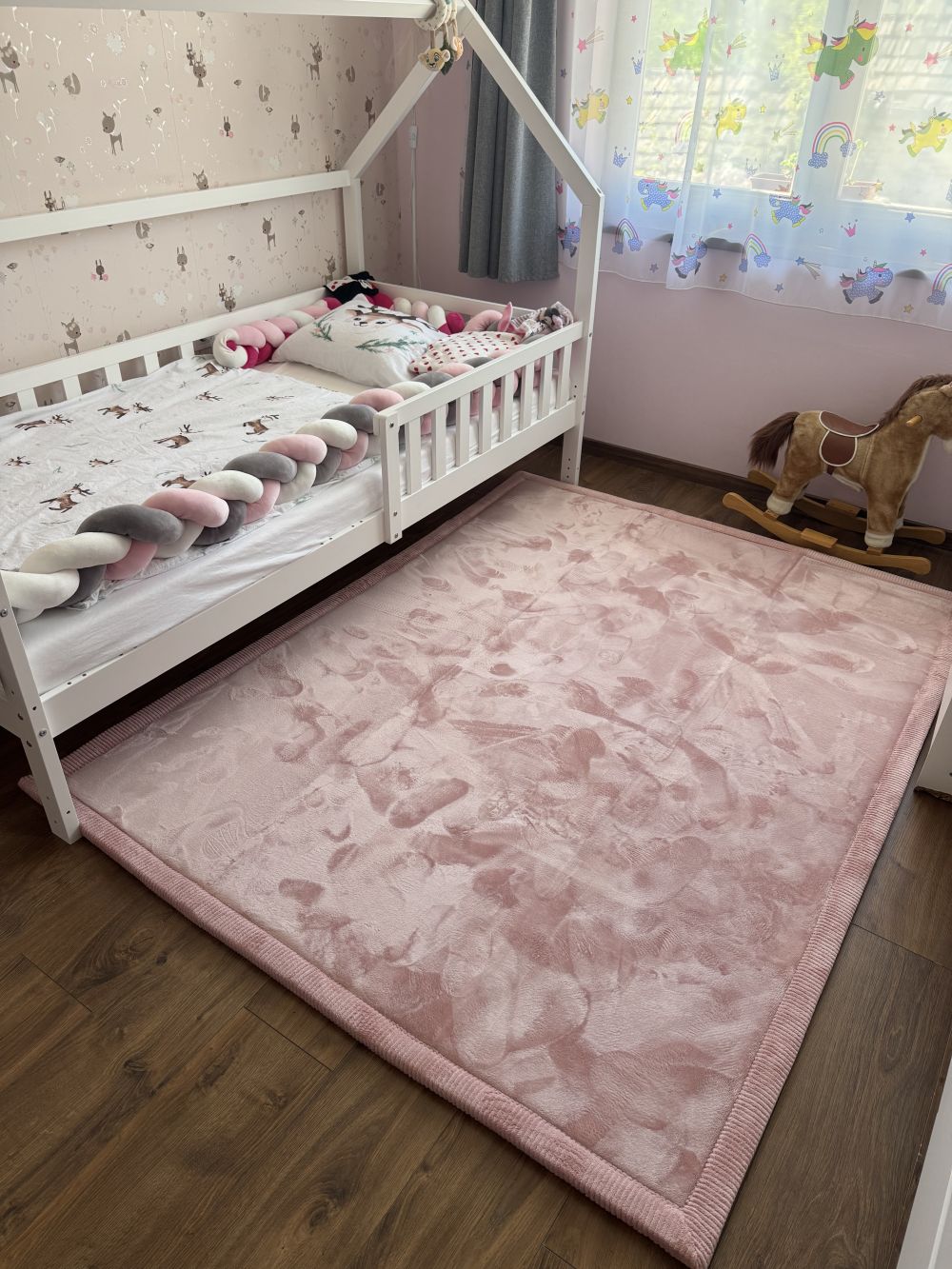 Hakuna matte memóriahabos puha gyerekszőnyeg 150x200 cm - Sötétszürke