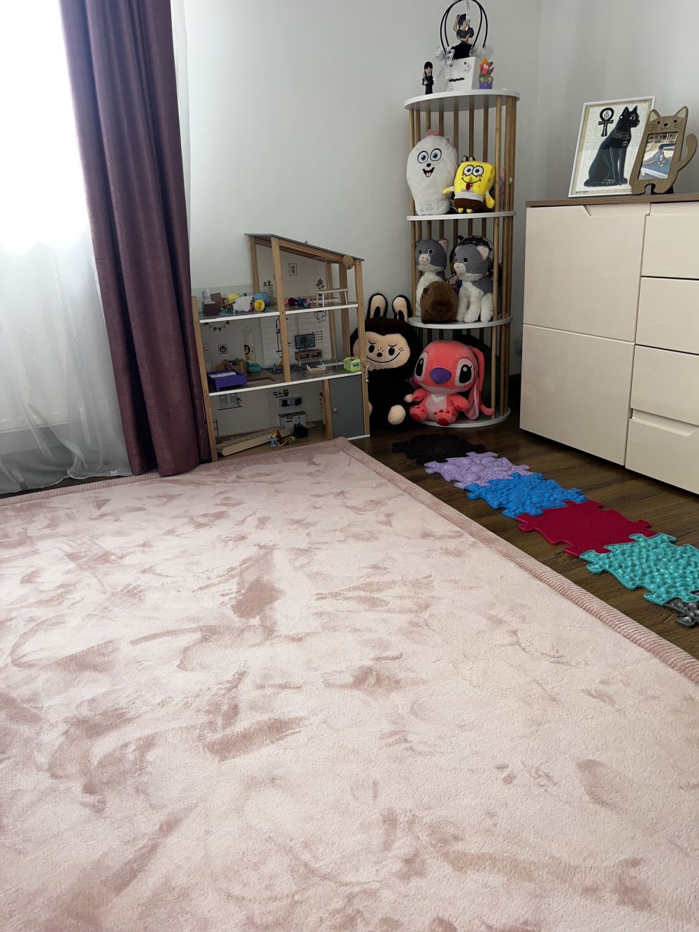 Hakuna matte memóriahabos puha gyerekszőnyeg 150x200 cm - Sötétszürke