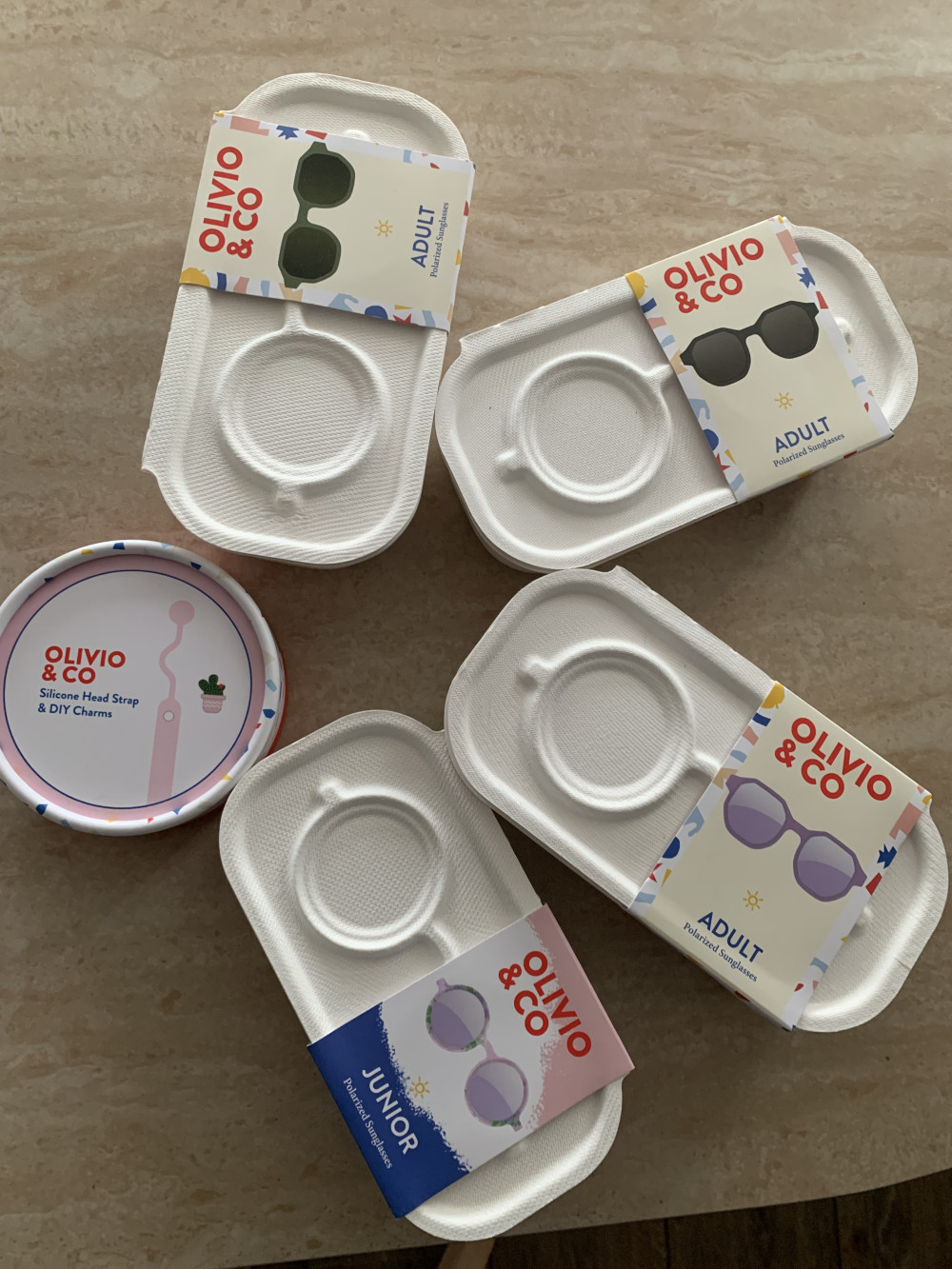 Olivio & Co polarizált felnőtt napszemüveg creative - Raspberry