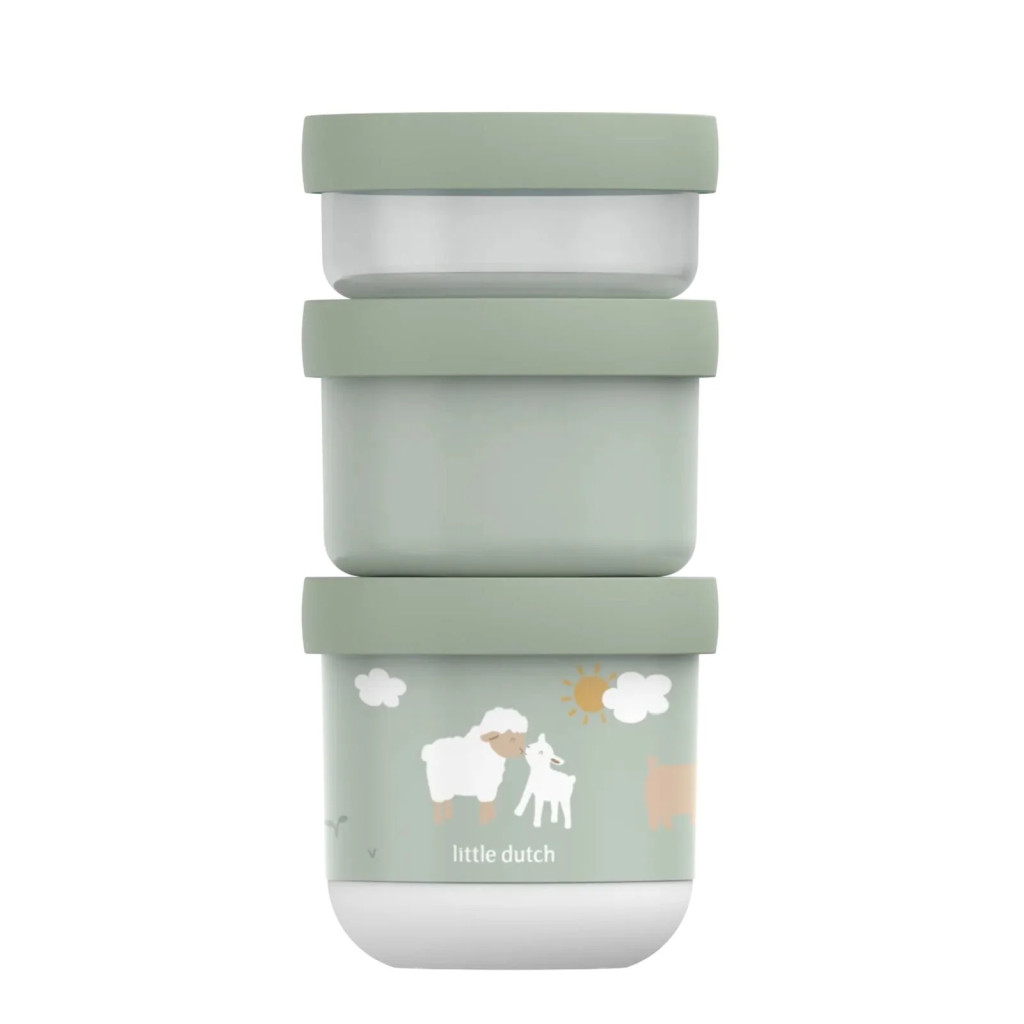 Little Dutch gyerek snack box készlet 3 db-os - Little Farm
