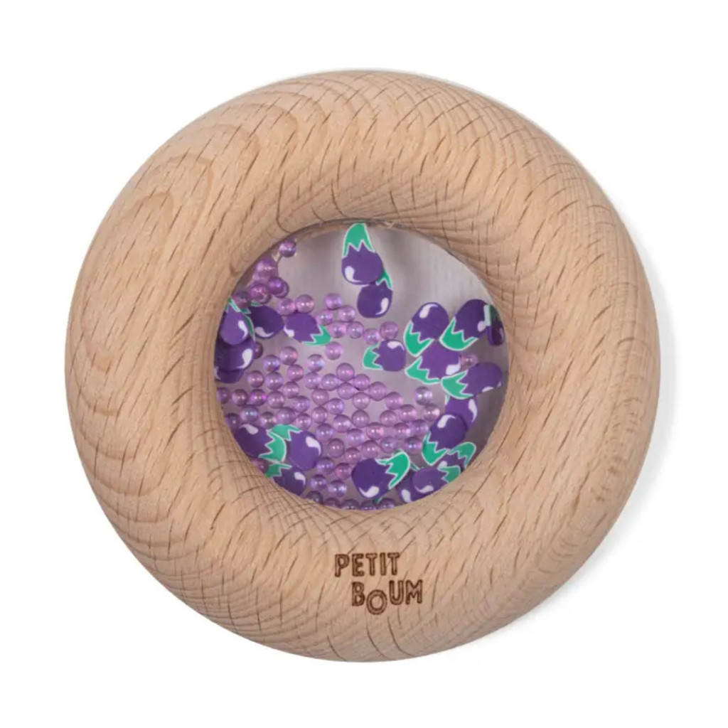 Petit Boum szenzoros játék - Sensory Donut - Eggplants