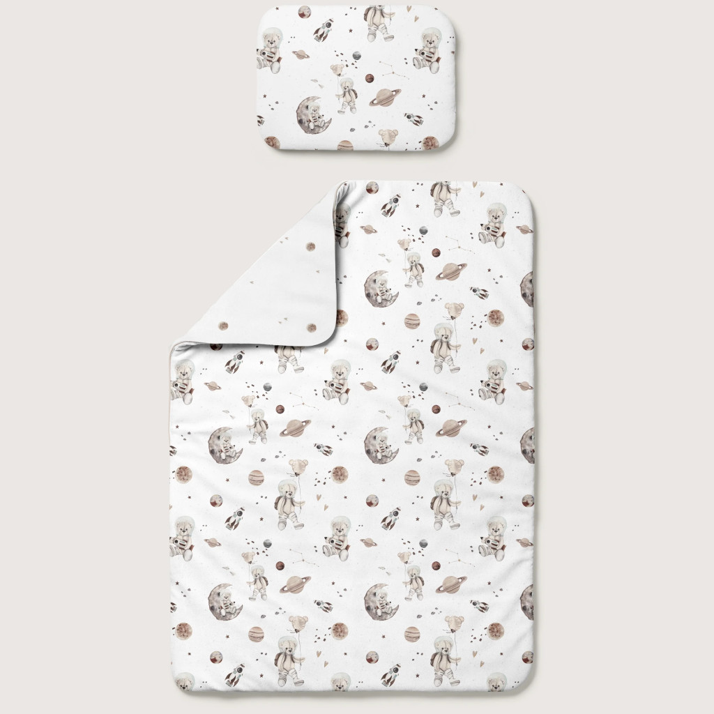 Harmony kétoldalas ovis ágynemű szett - Space teddy