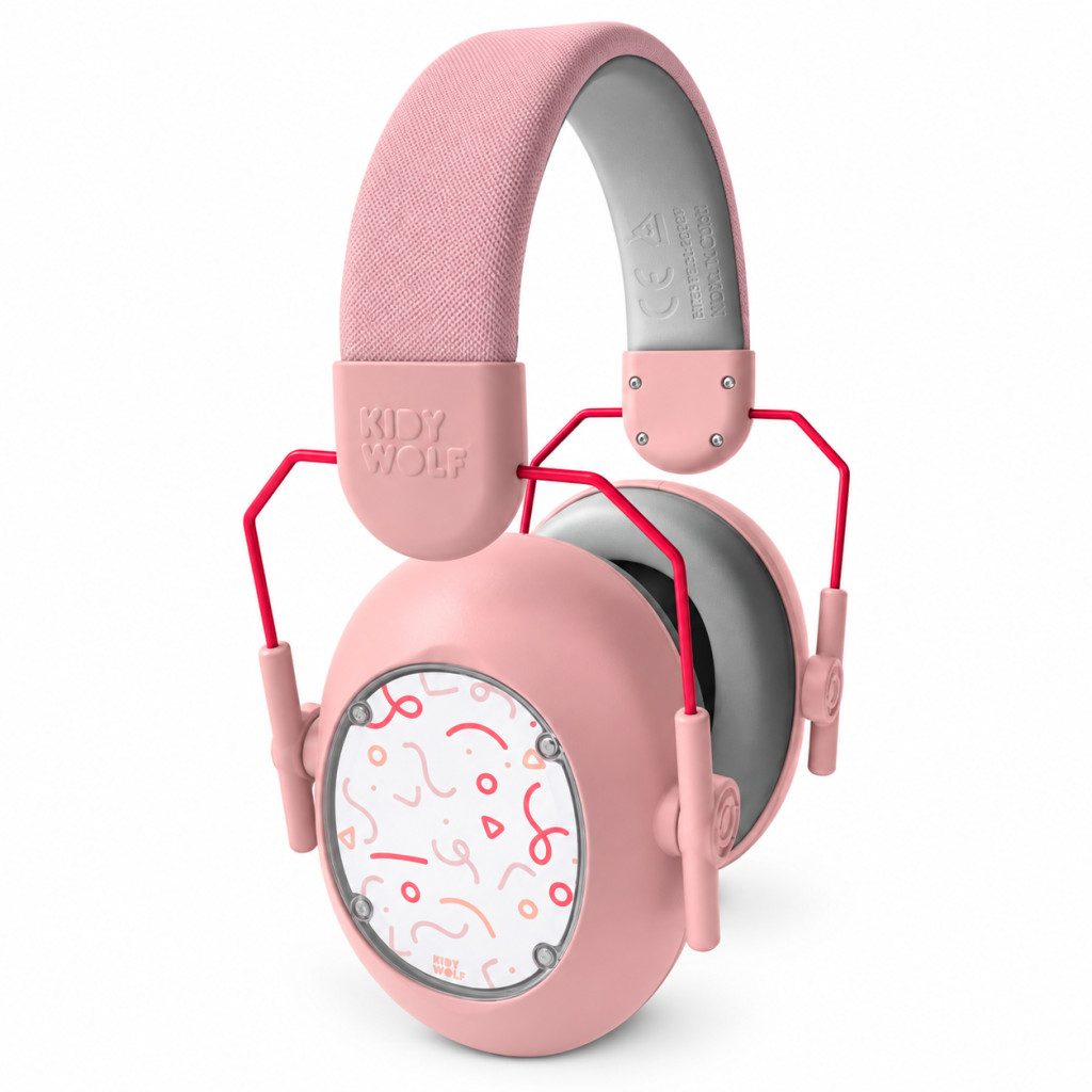 Kidywolf zajvédő fülvédő gyerekeknek - Rózsaszín - Kidynoise Pink