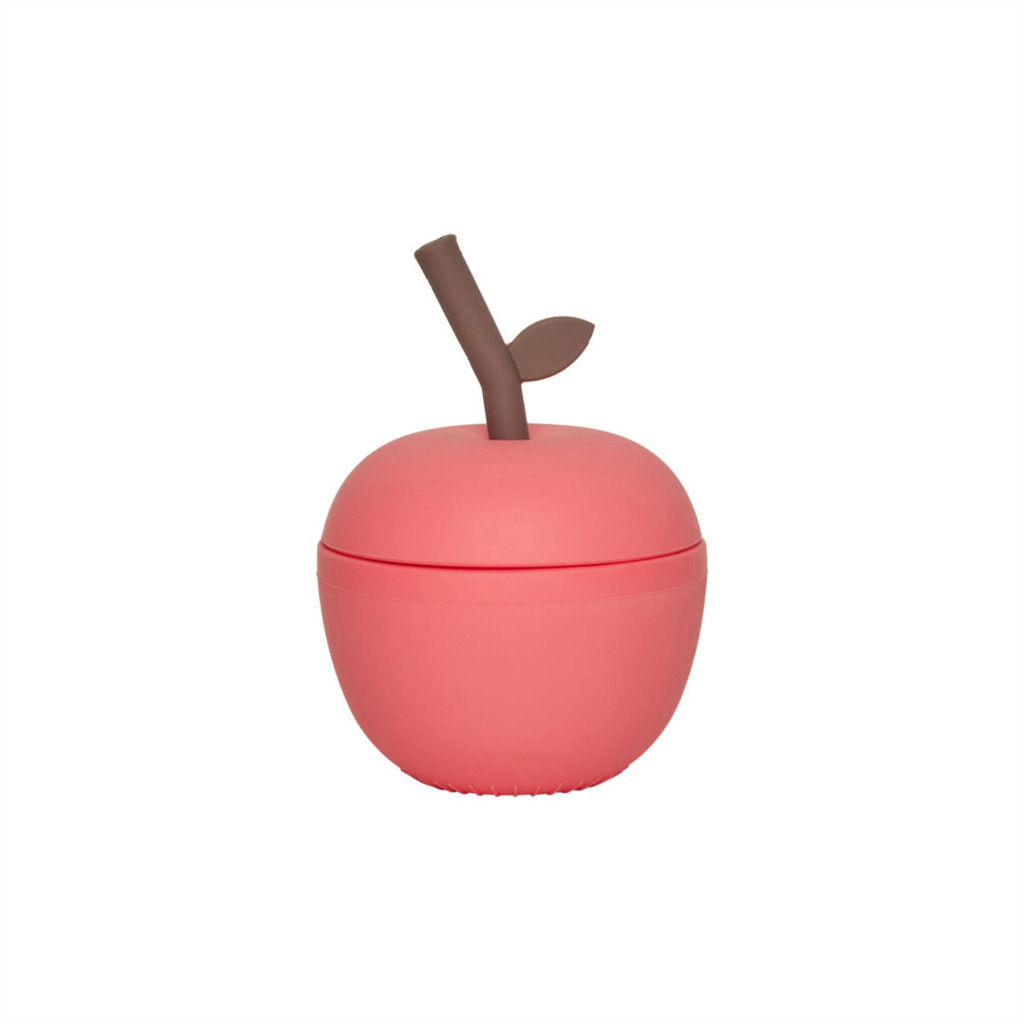 OYOY szilikon alma pohár - Cherry red