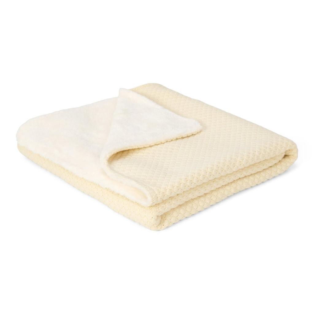 Little Dutch kötött vastag wellsoft babatakaró - Pure Soft White