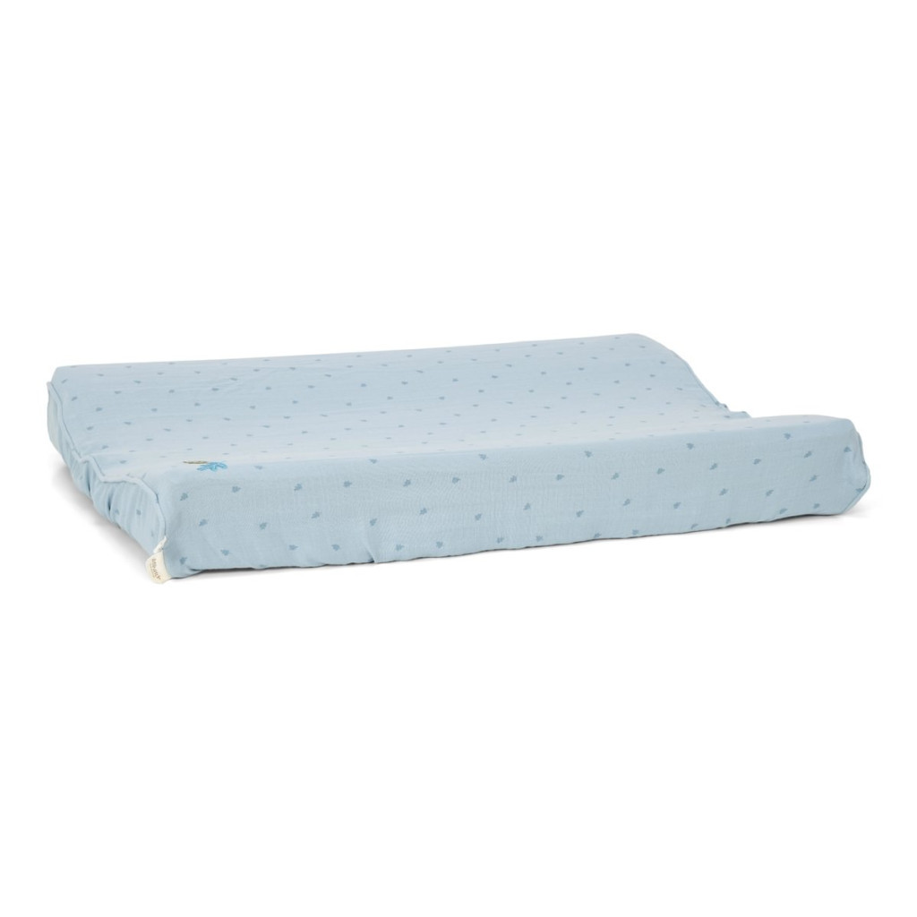 Little Dutch pelenkázó lap huzat 50x70 cm - Pure Denim Blue