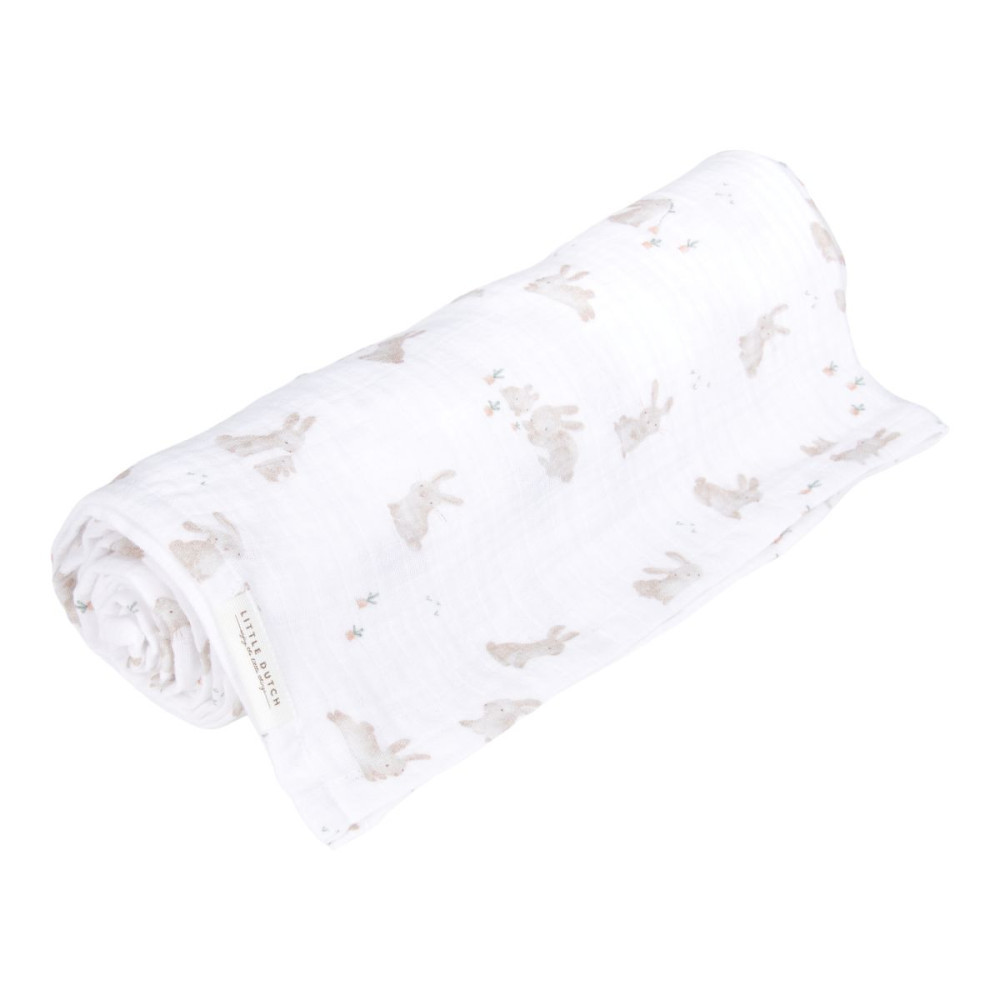 Little Dutch muszlin textilpelenka 120x120 - Baby Bunny